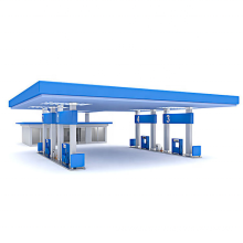 Estación de servicio prefabricada con dosel de la estación de gasolina LF